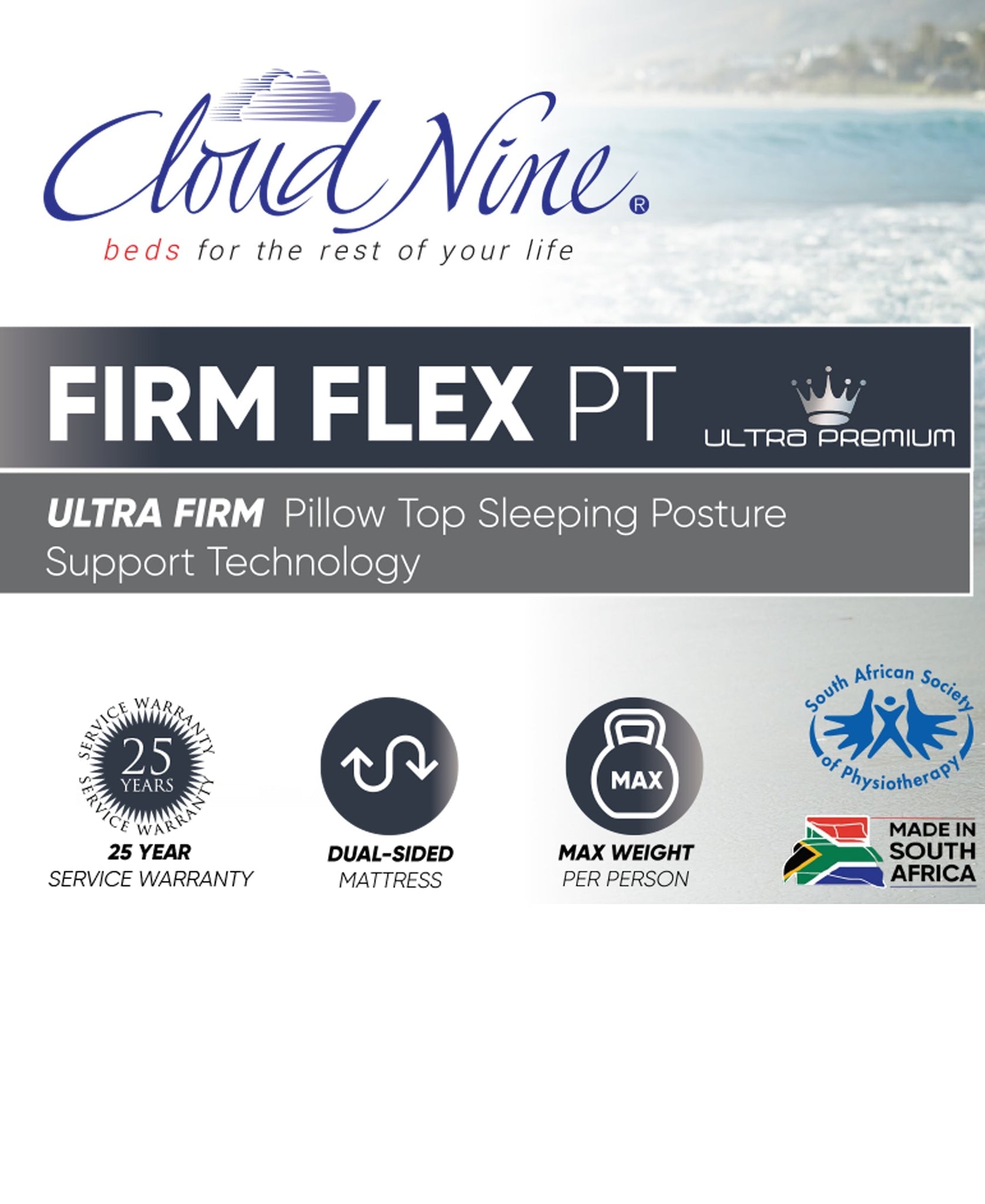 Cloud Nine Firm Flex PT Bed Queen