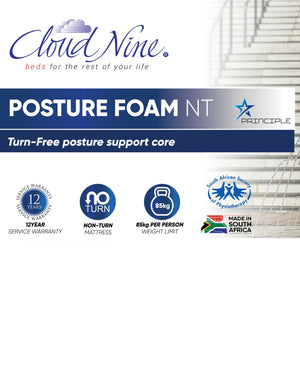 Cloud Nine Posture Foam NT Bed 3/4
