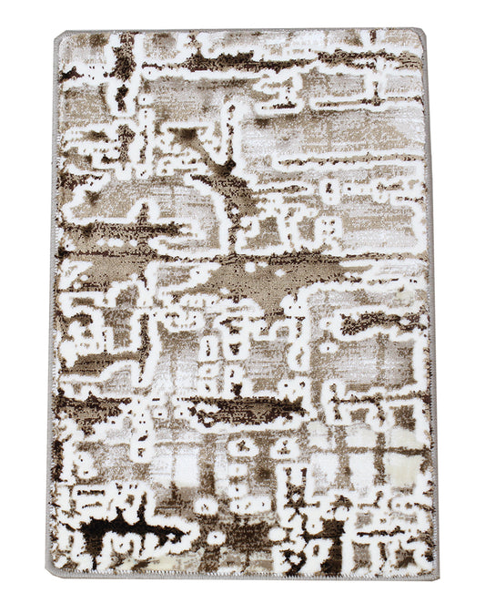 Damascus Maze Carpet 1600mm x 2300mm - Beige, White & Brown