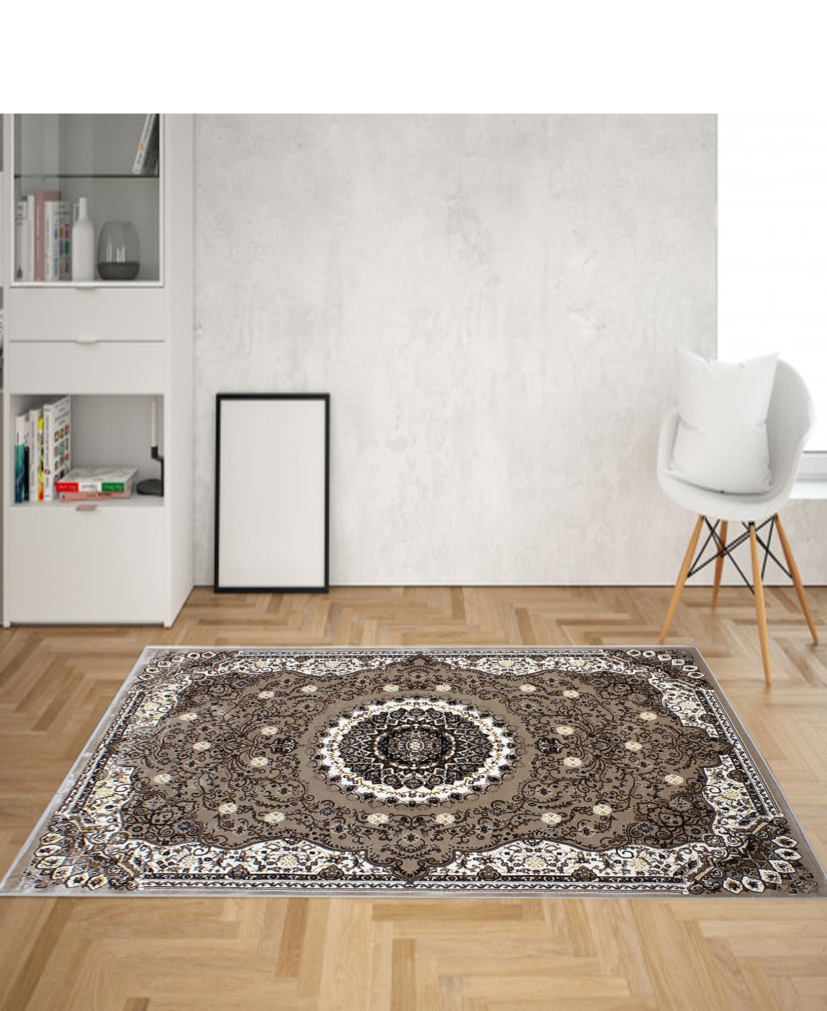 Damascus Oracle Carpet 1600mm x 2300mm - Brown
