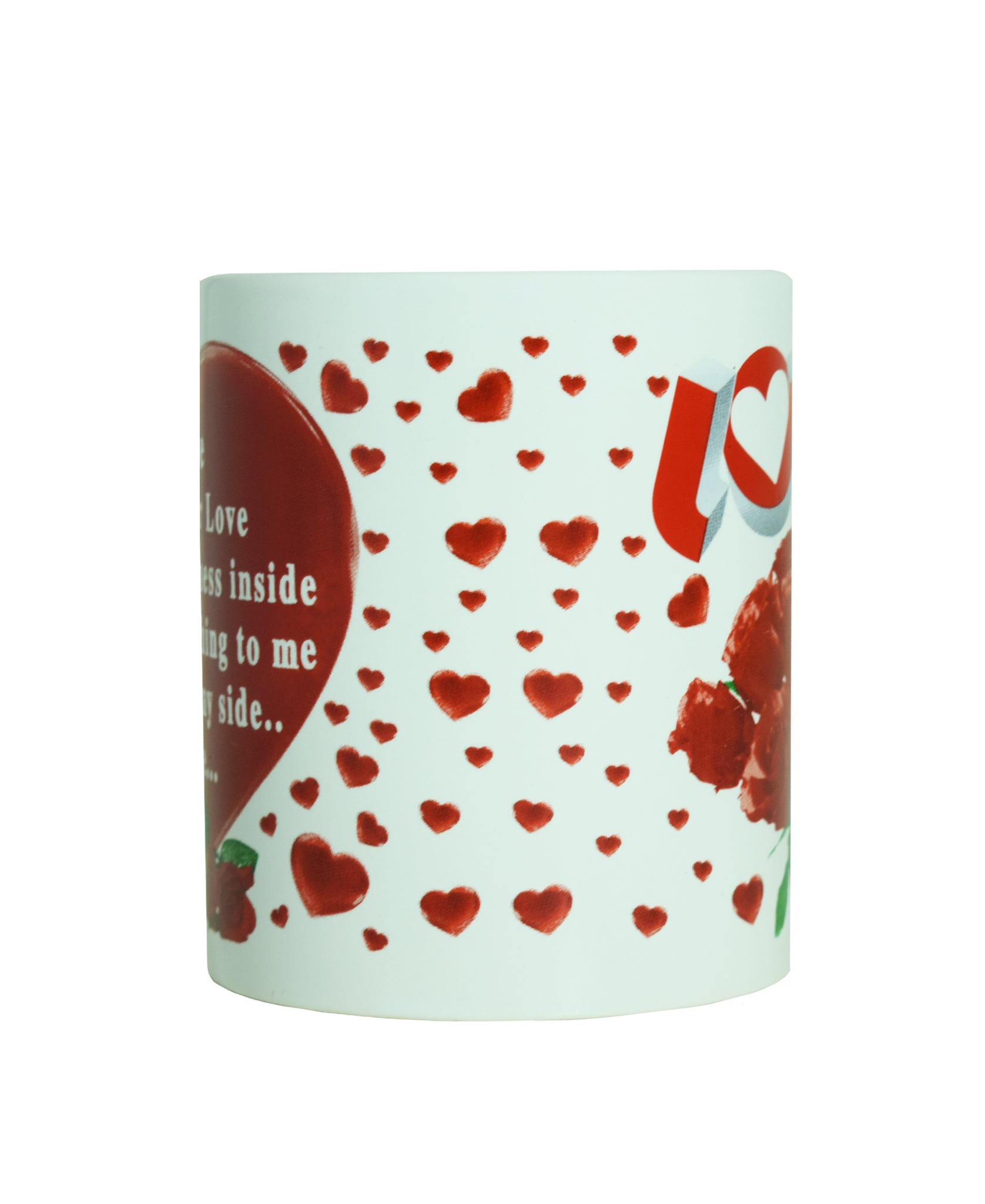 Love Designs Valentines 440ml Mug - White & Red