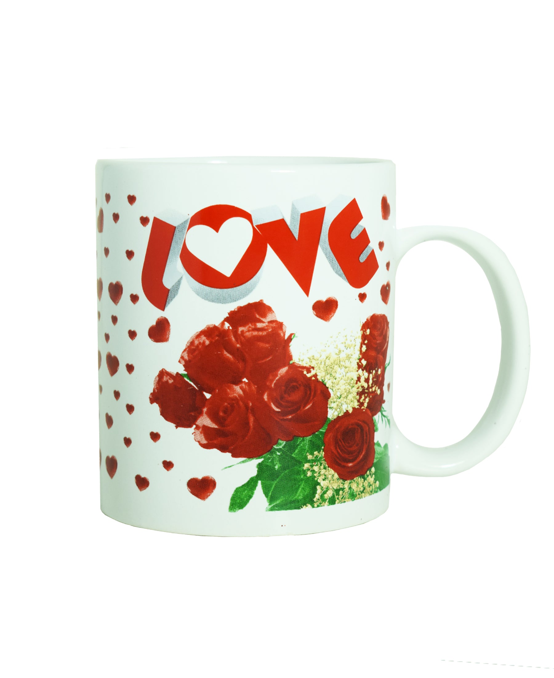 Love Designs Valentines 440ml Mug - White & Red