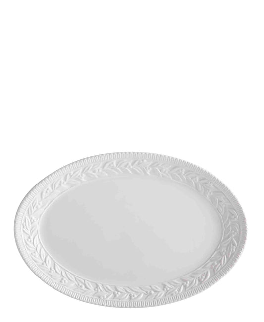 Casa Domani Leccino Oval Platter 45cm - White