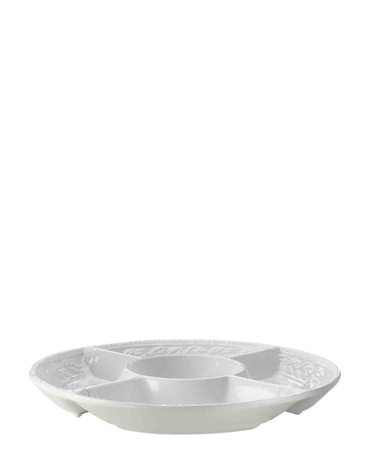 Casa Domani Leccino Chip & Dip Platter 35cm - White