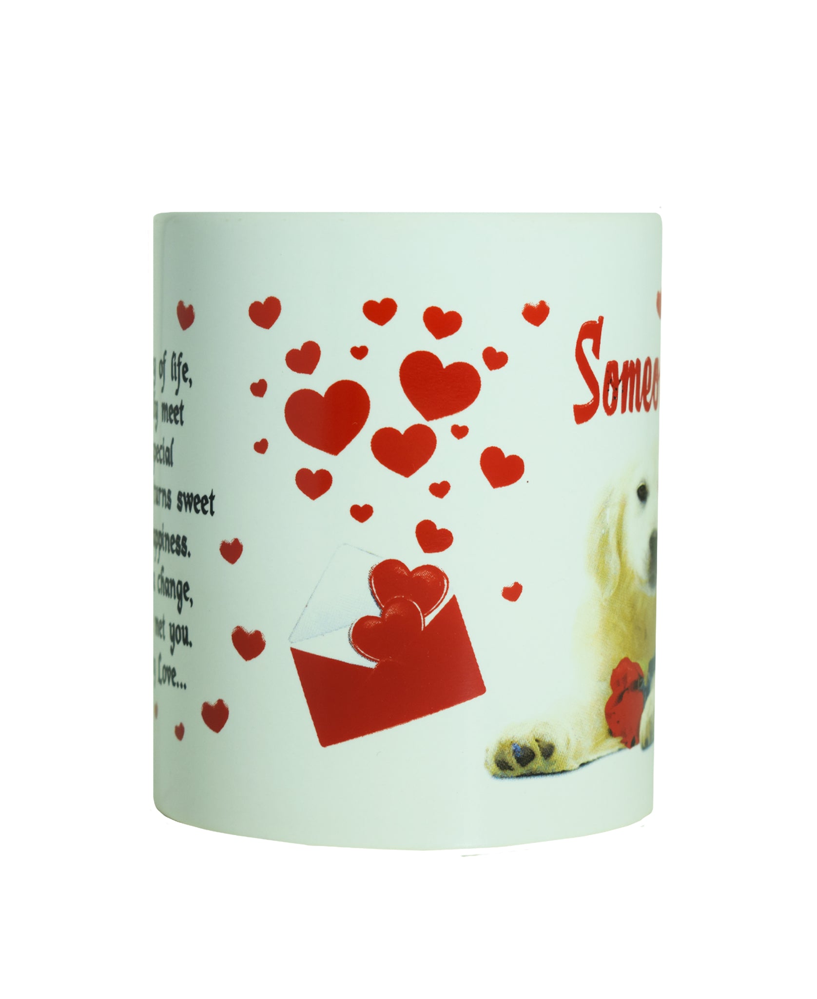 Love Designs Valentines 440ml Mug - White With Imprint