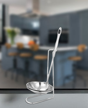 Kitchen Life Stainless Steel Spoon Holder - Silver