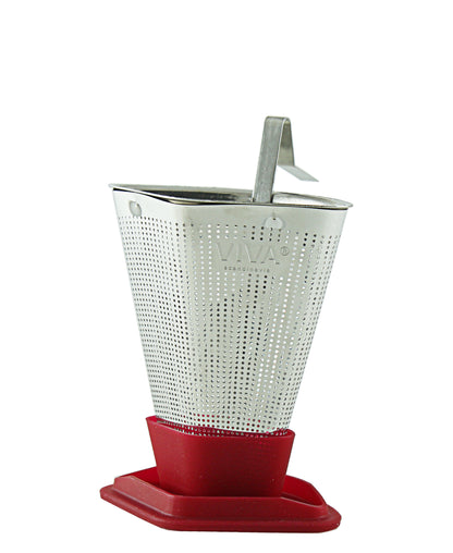 Viva Infusion Tea Strainer - Red